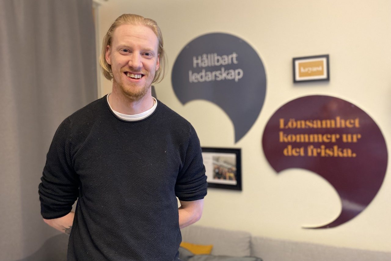 Porträtt av Johan, en medarbetare på Kryast.