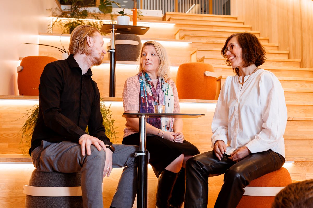 Deltagare som samarbetar i en teambuilding-aktivitet hos Kryast.